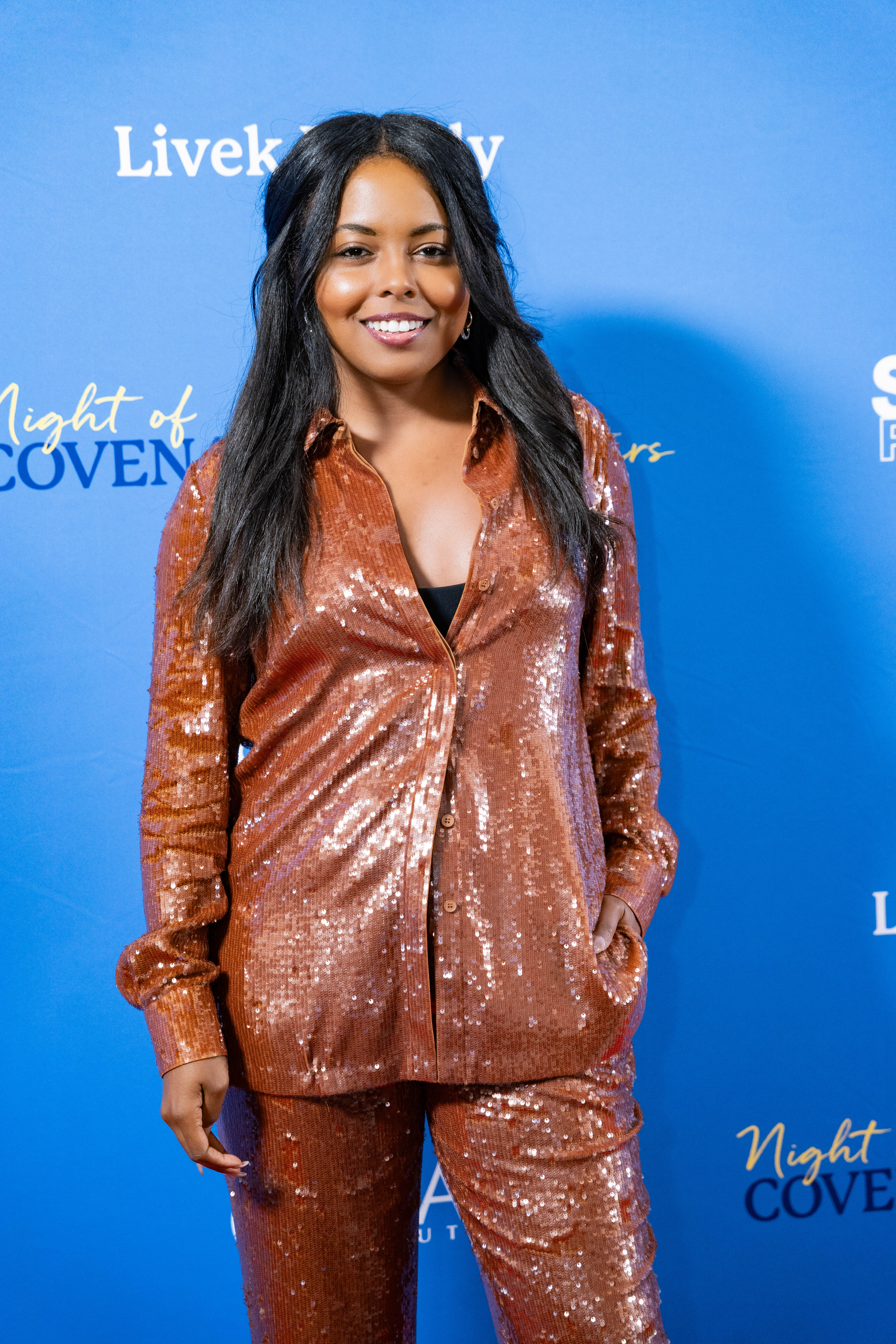 Adrienne Warren on the red carpet at 2024 Night of Covenant House Stars gala 