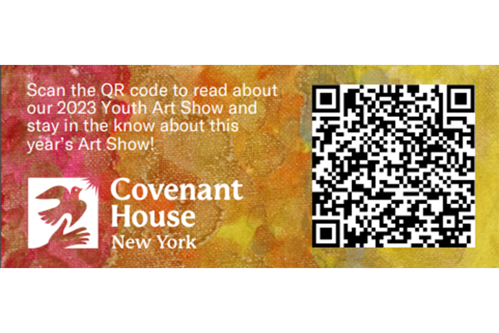 Covenant House New York Youth Art Show 2024 QR code