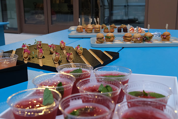 mocktails and hors d'oeuvres at Covenant House New York for Hispanic Heritage Month