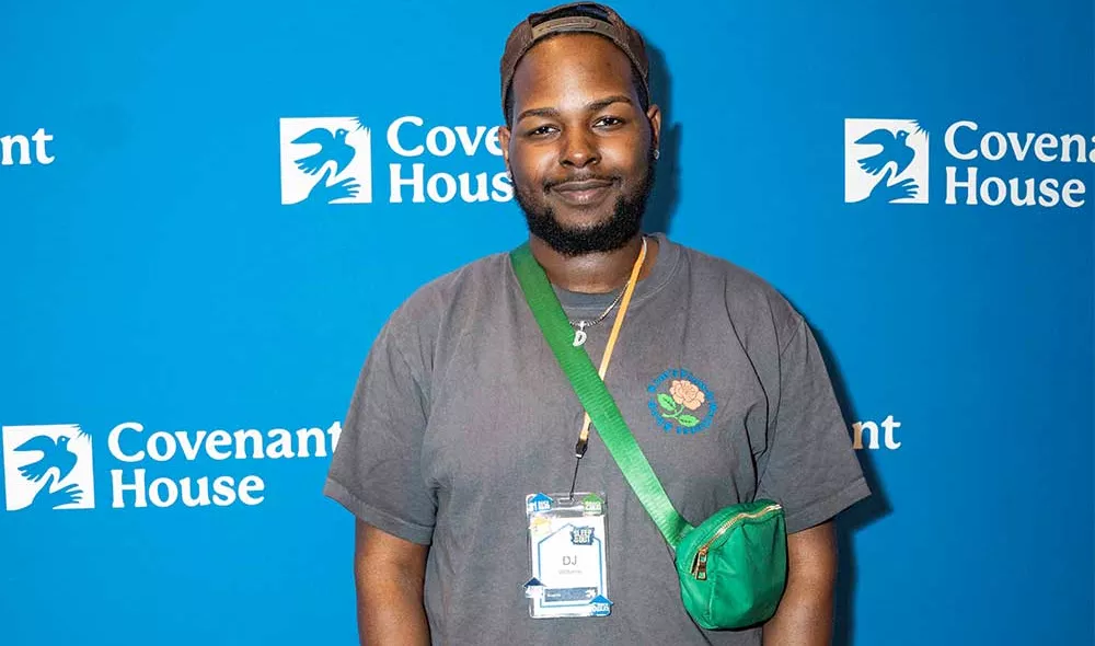 Covenant House alumni and former homeless youth DJ 