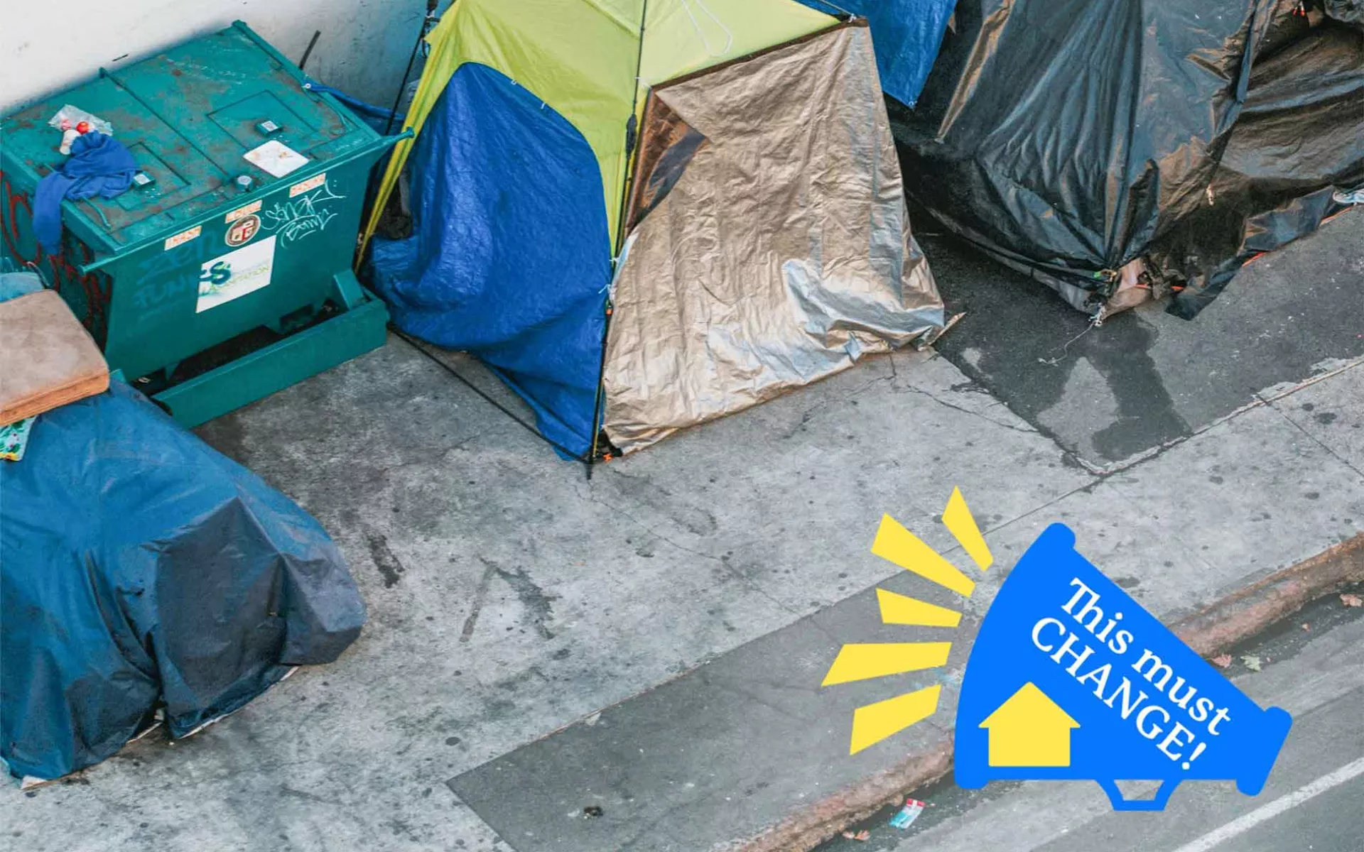 Homeless encampment | Covenant House - Affordable Housing - Send a Message to Congress Today