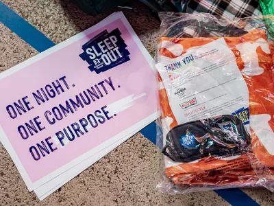 Sleep Out Covenant House Sleeping supplies | Help Homeless Youth Find a Safe Place to Sleep