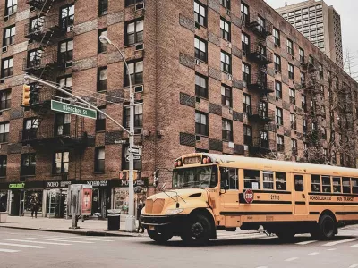 School bus in NYC | Covenant House - Student Homelessness in New York City 