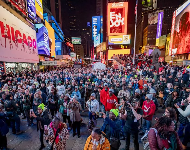 Covenant House Sleep Out at Times Square | Providing safe shelter and care to homeless kids